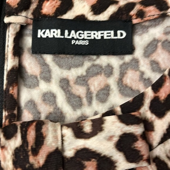 Karl Lagerfeld Cheeta Blouse Medium - Picture 5 of 11